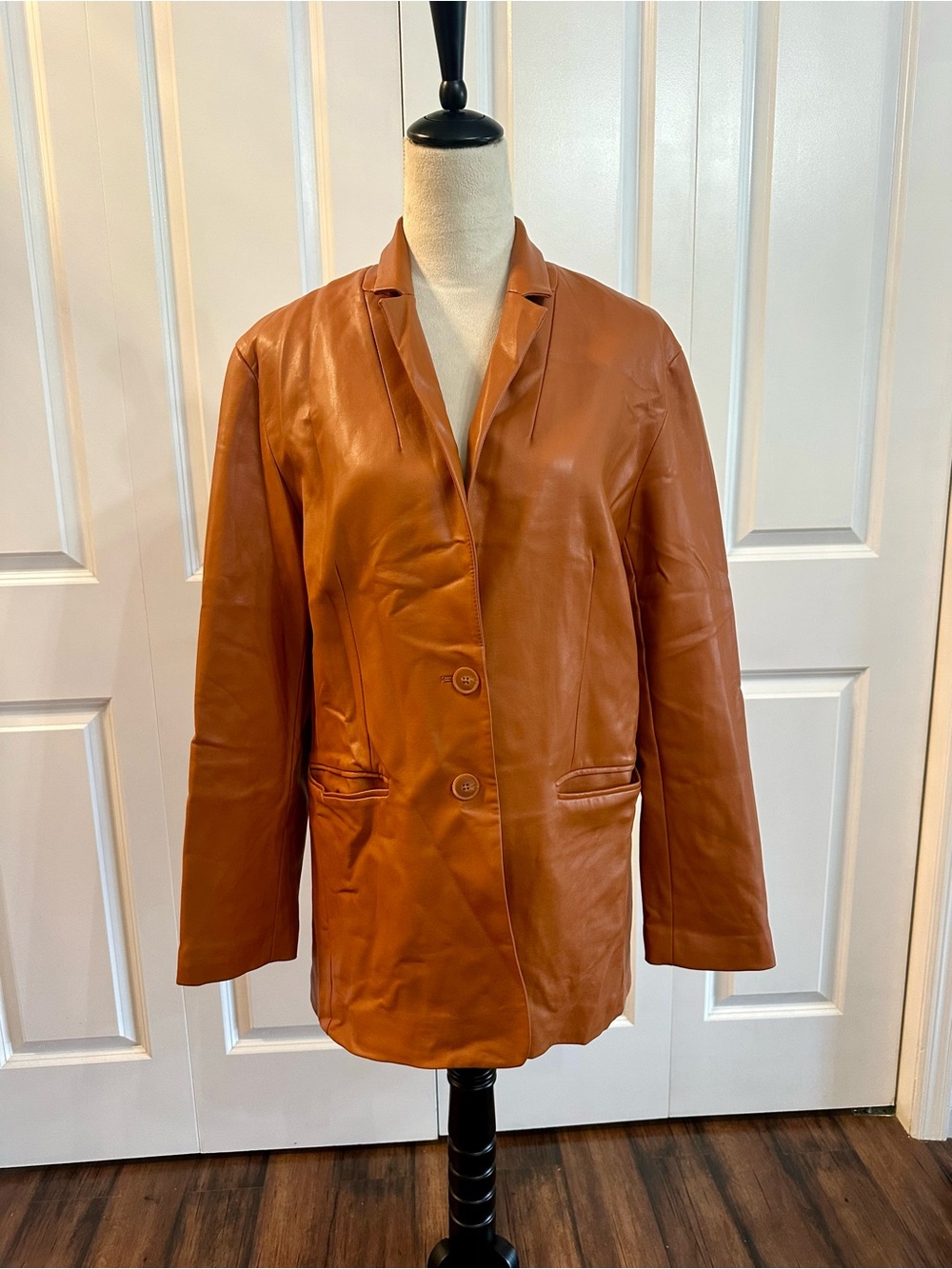 NWOT FAUX LEATHER JACKET